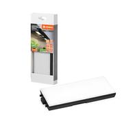 LEDVANCE Frameless under-gabinet light kit with sockets and USB-C charging stations flood, 10W, 500 lm, 3,000 K, 830 warm white, regulable, black, plastic (PC), IP20