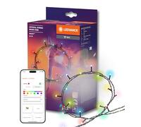 LEDVANCE Guirnalda de Luces Inteligente RGB con 200 LEDs MÁGICOS, control remoto, Alexa, Google, WiFi, Smart+ App, IP44, Modo DIY, Sincronización Musical, 16M colores, para fiestas