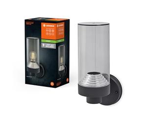 LEDVANCE Iluminación exterior ENDURA CLASSIC AMBER WALL, luz de pared, gris oscuro, aluminio, instalación fácil y rápida, tipo de protección IP44, uso flexible en la zona exterior
