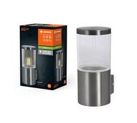 LEDVANCE Iluminación exterior ENDURA CLASSIC EBRO WALL, luz de pared, acero inoxidable, instalación fácil y rápida, tipo de protección IP44, uso flexible en la zona exterior