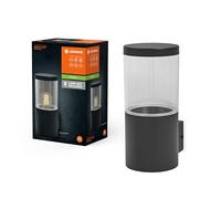 LEDVANCE Iluminación exterior ENDURA CLASSIC EBRO WALL, luz de pared, gris oscuro, acero inoxidable, instalación rápida, tipo de protección IP44, para la zona exterior