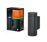 LEDVANCE Iluminación exterior ENDURA CLASSIC ITYS W, luz de pared, GU10, gris oscuro, aluminio, instalación fácil, difusor de cristal o plexiglás, tipo de protección IP65, iluminación indirecta