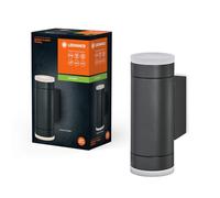LEDVANCE Iluminación exterior ENDURA CLASSIC IVE W, luz de pared, GU10, gris oscuro, aluminio, instalación fácil, difusor de cristal o plexiglás, tipo de protección IP65, iluminación indirecta