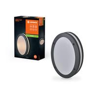 LEDVANCE Iluminación exterior ENDURA CLASSIC ORBI W, luz de pared, toma E27, gris oscuro, aluminio, instalación fácil y rápida, difusor esmerilado, tipo de protección IP65, para la zona exterior