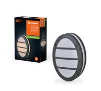 LEDVANCE Iluminación exterior ENDURA CLASSIC ORBICK W, luz de pared, toma E27, gris oscuro, aluminio, instalación fácil y rápida, difusor esmerilado, tipo de protección IP65, para la zona exterior