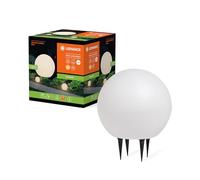 LEDVANCE Iluminación exterior ENDURA HYBRID BALL, iluminación híbrida, 2W, 180lm, blanco cálido, temp.color 3000K, blanco, plástico, tipo protección IP44 e IP67, energía solar y funcionamiento en red