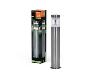 LEDVANCE Iluminación exterior ENDURA HYBRID HAGEN, iluminación híbrida, 4W, 340lm, blanco cálido, temp.color 3000K, acero inoxidable, tipo protección IP44 e IP67, energía solar y funcionamiento en red