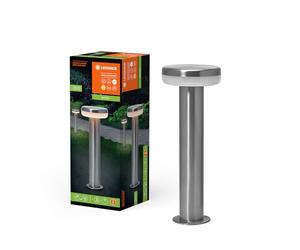 LEDVANCE Iluminación exterior ENDURA HYBRID MARI, iluminación híbrida, 4W, 240lm, blanco cálido, temp. color 3000K, acero inoxidable, tipo protección IP44 e IP67, energía solar y funcionamiento en red