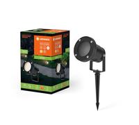 LEDVANCE Iluminación exterior ENDURA HYBRID NAUT SPIKE, iluminación híbrida, 2W, 100lm, blanco cálido, temp. color 3000K, negro, plástico, tipo prot. IP44 e IP67, energía solar y funcionamiento en red