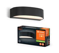 LEDVANCE Iluminación exterior ENDURA STYLE ILAY WALL, 7,6W, 450lm, luz de pared, gris oscuro, tipo de protección IP65, temperatura de color 3000K, luz de color blanco cálido