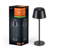 LEDVANCE Iluminación exterior ENDURA STYLE TABLE, 2,5W, 200lm, gris oscuro, lámpara de mesa, batería recargable, tipo de protección IP54, regulación progresiva, función de memoria de luminosidad