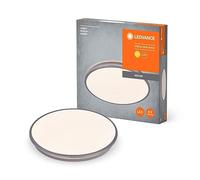 LEDVANCE Lámina de techo LED de Or ublín 490 mm, plata, 36W, 4150lm, color de luz blanca cálida, distribución de luz muy homogénea, vida útil larga, módulo LED firmemente instalado, IP20, 3000K
