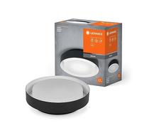 LEDVANCE Lámina de techo Madrid de Orbis 290 mm, negro, enchufe E27, se puede equipar con una lámpara inteligente, diseño moderno de calidad, carcasa de metal, adecuado para la interior, IP20