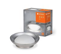 LEDVANCE Lámina de techo Madrid de Orbis 305 mm, níquel, enchufes 2xe27, se puede equipar con una lámpara inteligente, diseño moderno de calidad, carcasa de metal, IP20