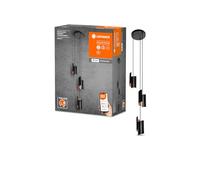 LEDVANCE Lámpara colgante SMART+ WiFi DECOR, negra, 24,5W, 2100lm, blanco dinámico, regulable, 3000-6500K, distribución de la luz hacia arriba/abajo, controlable mediante app, para Amazon/Google