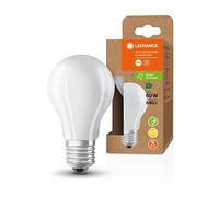 LEDVANCE Lámpara de ahorro de energía, bombilla de vidrio esmerilado, E27, blanco cálido (3000K), 4 vatios, sustituye a la bombilla de 60W, altamente eficiente y de ahorro de energía, paquete de 6