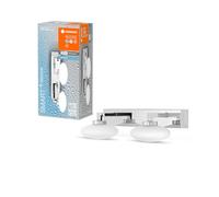 LEDVANCE Lámpara de baño LED inteligente cromo, 1000LM, 3000-6500K, 34cm, IP44, lámpara de pared Or lypse, lámpara de baño con Wifi, regulable, controlable mediante app y asistente de voz