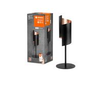 LEDVANCE Lámpara de mesa SMART+ WiFi DECOR, negra, 12W, 840lm, luz blanco dinámico, regulable, 3000-6500K, distribución de luz arriba y abajo, controlable por app, para Amazon, Google, etc.