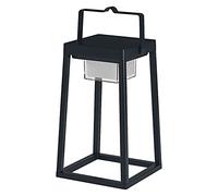 LEDVANCE Lámpara de mesa solar SMART+ Bluetooth para exteriores, con luz blanca (3000K) + color, indep. de la energía, hasta 6,5 hs de tiempo de funcionamiento al 100% de luz, recargable, IP44, negro