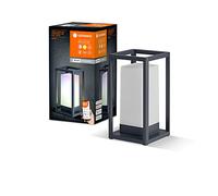LEDVANCE Lámpara de mesa WiFi para exterior SMART+, 5W, 310lm, negra, luz blanca cálida 3000K y 16 mill. de colores, alimentada por batería, móvil, controlable por app, para Amazon, Google