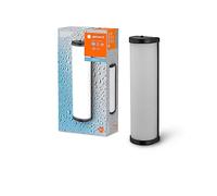 LEDVANCE Lámpara de pared de baño de baños de cilindro clásico de baño 320 mm, negro, enchufe E14, se puede equipar con una lámpara inteligente, procesamiento de calidad, forma de cilindro, IP44