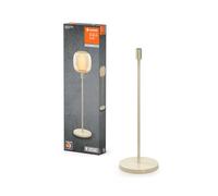 LEDVANCE Lámpara de pie decorativa con casquillo E27, soporte corto (altura 78cm), beige, con cable de alimentación de 1,8m, lámpara LED OSRAM 1906 a juego disponible por separado