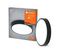 LEDVANCE Lámpara de techo LED de led de orbis slim 380 mm, negro, 24W, 2600lm, luz blanca cálida, distribución de luz muy homogénea, vida útil larga, módulo LED firmemente instalado, IP20, 3000K