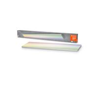 LEDVANCE Lámpara de techo LED inteligente, panel interior con tecnología WiFi, color de luz cambiante (3000K-6500K), colores RGB cambiables, 1200 mm x 100 mm, compatible con Google y Alexa, SMART+
