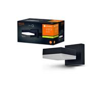 LEDVANCE Aplique de exterior ENDURA Classic Spot Square, negro, con casquillo GX53 (máx. 12W) para facilitar la sustitución de la lámpara, cabezal direccional, protección IP44