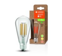 LEDVANCE Lámpara LED de ahorro de energía, filamento Edison , E27, blanco cálido (3000K), 4 vatios, sustituye a la bombilla de 60W, altamente eficiente y de ahorro de energía, paquete de 1