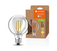 LEDVANCE Lámpara LED de ahorro de energía, globo de filamento , E27, blanco cálido (3000K), 4 vatios, sustituye a la bombilla de 60W, altamente eficiente y de ahorro de energía, paquete de 1