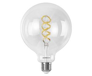 LEDVANCE Lámpara LED inteligente con tecnología Wifi, E27, cambio de color RGB, forma de globo, filamento de color como luz de ambiente, controlable con Alexa, Google y App