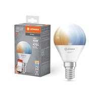 LEDVANCE Smarte LED-Lampe mit WiFi Technologie, Sockel E14, Dimmbar, Lichtfarbe änderbar (2700-6500K), ersetzt Glühlampen mit 40 W, SMART+ WiFi Mini Bulb Tunable White, 1er-Pack