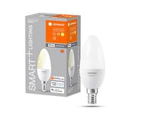 LEDVANCE Smarte LED-Lampe mit WiFi Technologie, Sockel E14, Dimmbar, Warmweiß (2700 K), ersetzt Glühlampen mit 40 W, SMART+ WiFi Candle Dimmable, 1er-Pack