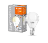 LEDVANCE Smarte LED-Lampe mit WiFi Technologie, Sockel E14, Dimmbar, Warmweiß (2700 K), ersetzt Glühlampen mit 40 W, SMART+ WiFi Mini Bulb Dimmable, 1er-Pack