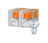 LEDVANCE Lámpara reflectora LED inteligente con tecnología WiFi, base GU10, color de luz cambiante (2700-6500K), regulable, reemplaza las lámparas reflectoras con 40W, SMART+ WiFi SPOT, paquete de 4