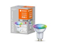 LEDVANCE Smarte LED-Reflektorlampe mit WiFi Technologie, Sockel GU10, Lichtfarbe änderbar (2700-6500K), RGB Farben änderbar, Dimmbar, ersetzt Reflektorlampen mit 50 W, SMART+ WiFi SPOT RGBW, 1er-Pack