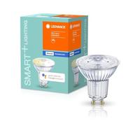 LEDVANCE Lámpara reflectora Smart LED, Bluetooth, GU10, blanco cálido (2700K), reemplaza las lámparas incandescentes con 40W, controlable con Alexa y Google, SMART+ Spot GU10 DIM, paquete de 4