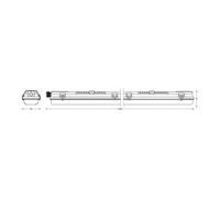 LEDVANCE lámpara resistente a la humedad Submarine PCR 150 G13 T8 2x 20W