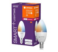 LEDVANCE Lámpara Smart+ con tecnología ZigBee, 5W, recambio de 40W, casquillo E14, color de la luz blanco ajustable, 470lm, paquete de 1
