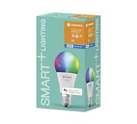 LEDVANCE Lámpara Smart LED, Bluetooth, E27, color de luz variable (2000-6500K), colores RGB cambiables, sustituye lámparas incandescentes 60W,controlable con Google y Alexa, SMART+ BT MULTICOLOUR