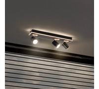 LEDVANCE LED downlight Mars, 4 luces, 3 focos, negro