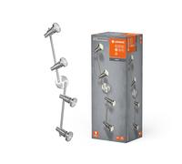 LEDVANCE LED Foco, foco de 4 llamas de calidad fabricado en aluminio, apto para paredes y techos interiores, lámparas GU10 reemplazables incluidas, blanco cálido (2700K), 3W, LED SPOT GU10 4x3W