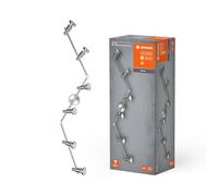 LEDVANCE LED Foco, foco de 6 llamas de calidad fabricado en aluminio, apto para paredes y techos interiores, lámparas GU10 reemplazables incluidas, blanco cálido (2700K), 3W, LED SPOT GU10 6x3W