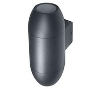 LEDVANCE LED Luminaria de pared para 2x lámparas GU10, luminaria de diseño para exterior en óptica de cañón, para iluminación indirecta a 2 caras, fabricada en aluminio, ENDURA CANNON Wall UpDown