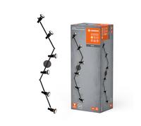 LEDVANCE LED SPOT GU10 6 x 3,4W, 1380lm, schwarz, 2.700K Farbtemperatur, warmweiße Lichtfarbe, zeitloses Design, austauschbare LED-Lampe, ideal für Innenräume, CRI 90, verstellbare Köpfe