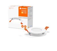 LEDVANCE LED SPOT INTEGRATED SLIM Ø12cm, spot encastré pour l'intérieur, 8W, température de couleur 3000K, 550 lumen, 240V, design plat et moderne, dispositif de fixation, blanc