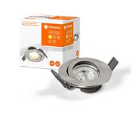 LEDVANCE LED SPOT INTEGRATED SLIM Ø8,5cm, foco empotrado para todos los espacios interiores, 4,5W, temperatura de color 3000K, 240 lúmenes, 240V, diseño plano, incl. pinzas, blanco