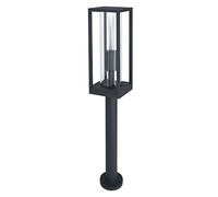 LEDVANCE LED Stehleuchte und Wegeleuchte für 1x E27 Leuchtmittel, Design Leuchte mit Rahmendesign für Aussen für dirkete Beleuchtung, 60cm Höhe, aus hochwertigem Aluminium, ENDURA FRAME 80CM Post E27