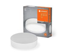 LEDVANCE ORBIS PARIS Deckenleuchte 400mm, weiß, 2XE27-Sockel, kann mit smarter Lampe bestückt werden, hochwertiges, modernes Design, mit Stoffschirm, geeignet für Innenräume, rund, IP20 Schutzklasse